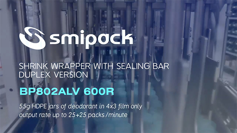 Automatic shrink wrapper with sealing bar - Duplex version